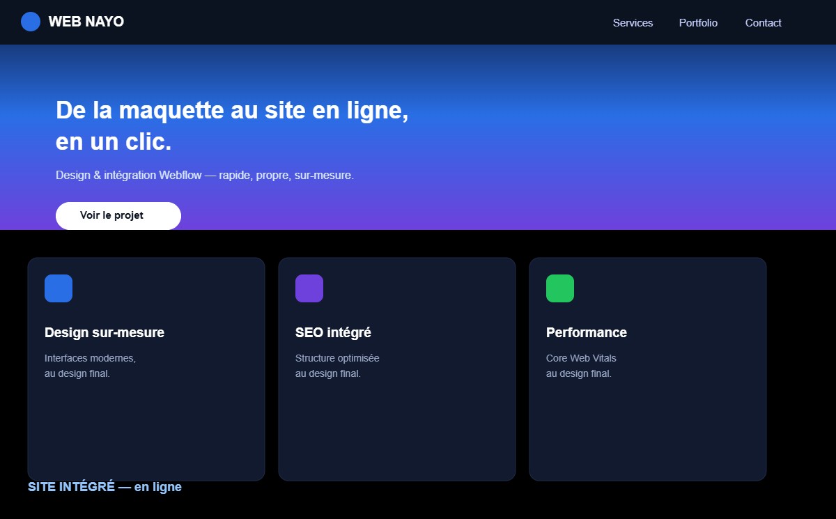 Site intégré